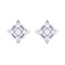 Load image into Gallery viewer, 18Kt white gold real diamond earring 43(2) by diamtrendz