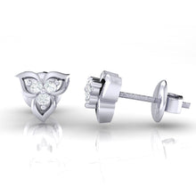 Load image into Gallery viewer, 18Kt white gold real diamond earring 44(3) by diamtrendz