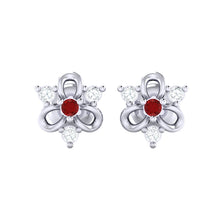 Load image into Gallery viewer, 18Kt white gold real diamond earring 45(2) by diamtrendz