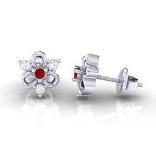 Load image into Gallery viewer, 18Kt white gold real diamond earring 45(3) by diamtrendz