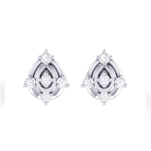 Load image into Gallery viewer, 18Kt white gold real diamond earring 46(2) by diamtrendz