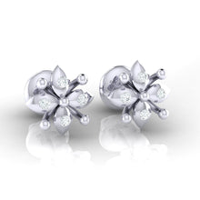 Load image into Gallery viewer, 18Kt white gold real diamond earring 48(1) by diamtrendz