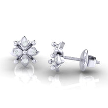 Load image into Gallery viewer, 18Kt white gold real diamond earring 48(3) by diamtrendz