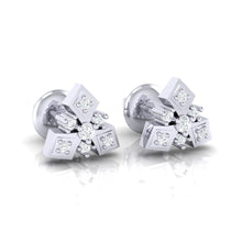 Load image into Gallery viewer, 18Kt white gold real diamond earring 51(1) by diamtrendz