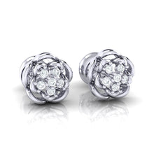 Load image into Gallery viewer, 18Kt white gold real diamond stud earring 53(1) by diamtrendz