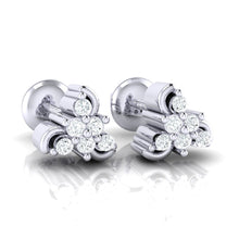 Load image into Gallery viewer, 18Kt white gold real diamond stud earring 55(1) by diamtrendz