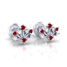Load image into Gallery viewer, 18Kt white gold real diamond stud earring 56(1) by diamtrendz