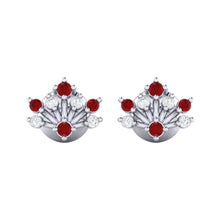 Load image into Gallery viewer, 18Kt white gold real diamond stud earring 56(2) by diamtrendz