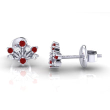 Load image into Gallery viewer, 18Kt white gold real diamond stud earring 56(3) by diamtrendz