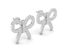 Load image into Gallery viewer, 18Kt white gold real diamond earring 5(1) by diamtrendz