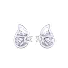Load image into Gallery viewer, 18Kt white gold real diamond earring 7(2) by diamtrendz