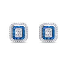 Load image into Gallery viewer, 18Kt white gold designer diamond earring by diamtrendz
