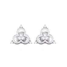 Load image into Gallery viewer, 18Kt white gold real diamond earring 9(2) by diamtrendz