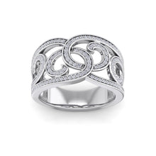 Load image into Gallery viewer, 18Kt white gold designer diamond ring by diamtrendz