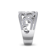 Load image into Gallery viewer, 18Kt white gold designer diamond ring by diamtrendz