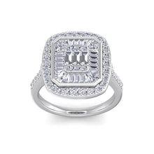Load image into Gallery viewer, 18Kt white gold designer solitaire diamond ring by diamtrendz