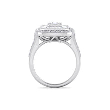 Load image into Gallery viewer, 18Kt white gold designer solitaire diamond ring by diamtrendz
