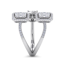 Load image into Gallery viewer, 18Kt white gold designer diamond ring by diamtrendz