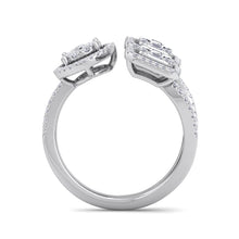 Load image into Gallery viewer, 18Kt white gold designer diamond ring by diamtrendz