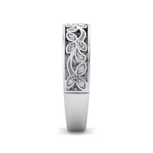 Load image into Gallery viewer, 18Kt white gold designer band diamond ring by diamtrendz
