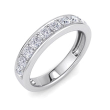 Load image into Gallery viewer, 18Kt white gold designer band diamond ring by diamtrendz
