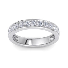 Load image into Gallery viewer, 18Kt white gold designer band diamond ring by diamtrendz