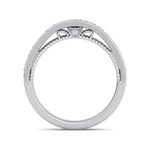 Load image into Gallery viewer, 18Kt white gold designer band diamond ring by diamtrendz