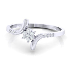 Load image into Gallery viewer, 18Kt white gold real diamond ring 25(3) by diamtrendz