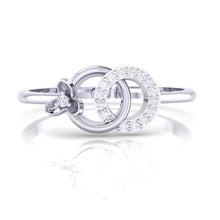 Load image into Gallery viewer, 18Kt white gold real diamond ring 27(2) by diamtrendz