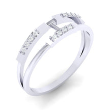 Load image into Gallery viewer, 18Kt white gold real diamond ring 30(1) by diamtrendz
