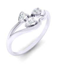 Load image into Gallery viewer, 18Kt white gold real diamond ring 32(1) by diamtrendz