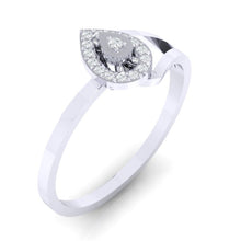 Load image into Gallery viewer, 18Kt white gold real diamond ring 35(1) by diamtrendz