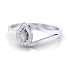 Load image into Gallery viewer, 18Kt white gold real diamond ring 35(3) by diamtrendz