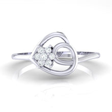 Load image into Gallery viewer, 18Kt white gold real diamond ring 37(2) by diamtrendz