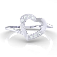 Load image into Gallery viewer, 18Kt white gold real diamond ring 38(2) by diamtrendz