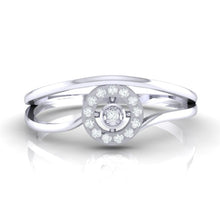 Load image into Gallery viewer, 18Kt white gold real diamond ring 39(2) by diamtrendz