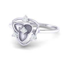 Load image into Gallery viewer, 18Kt white gold real diamond ring 41(3) by diamtrendz