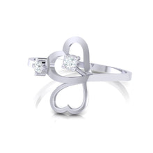 Load image into Gallery viewer, 18Kt white gold real diamond ring 42(3) by diamtrendz
