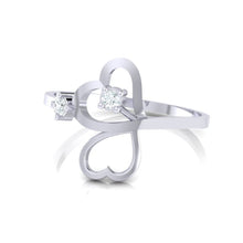 Load image into Gallery viewer, 18Kt white gold real diamond ring 42(3) by diamtrendz