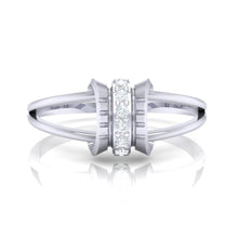 Load image into Gallery viewer, 18Kt white gold real diamond ring 45(2) by diamtrendz