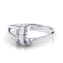 Load image into Gallery viewer, 18Kt white gold real diamond ring 45(3) by diamtrendz
