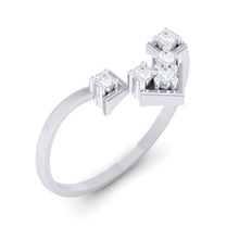 Load image into Gallery viewer, 18Kt white gold real diamond ring 47(1) by diamtrendz
