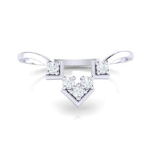 Load image into Gallery viewer, 18Kt white gold real diamond ring 47(2) by diamtrendz