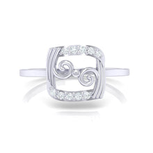 Load image into Gallery viewer, 18Kt white gold real diamond ring 49(2) by diamtrendz