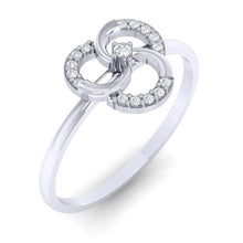 Load image into Gallery viewer, 18Kt white gold real diamond ring 51(1) by diamtrendz