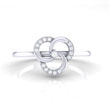 Load image into Gallery viewer, 18Kt white gold real diamond ring 51(2) by diamtrendz