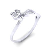 Load image into Gallery viewer, 18Kt white gold real diamond ring 54(1) by diamtrendz
