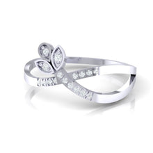 Load image into Gallery viewer, 18Kt white gold real diamond ring 54(3) by diamtrendz