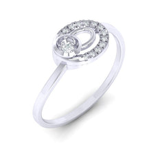 Load image into Gallery viewer, 18Kt white gold real diamond ring 55(1) by diamtrendz