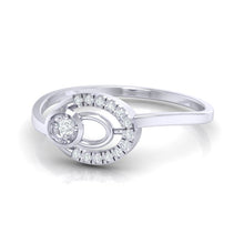 Load image into Gallery viewer, 18Kt white gold real diamond ring 55(3) by diamtrendz